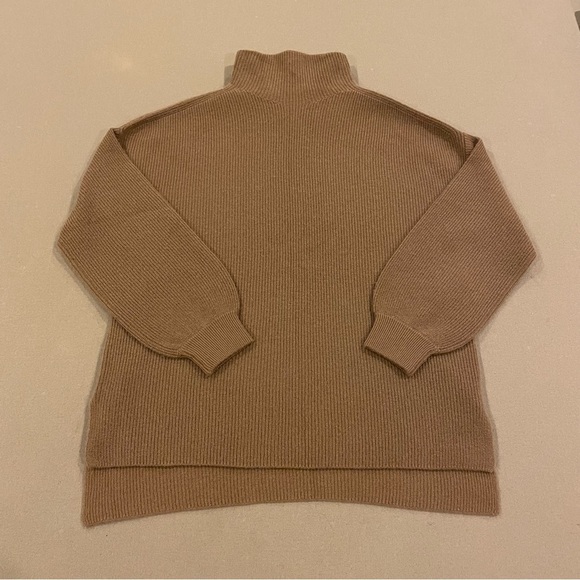 Alice + Olivia Cashmere Pullover Turtleneck Sweater Camel Size Small/Medium - Picture 1 of 9
